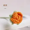 Hilo Tejido a Mano Cabeza Única Ramo de Rosas Burbuja Escena de Flores Simuladas Arreglo Decoración de Flores Artificiales Vestir Lindo Cuatro