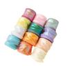 4cm * 10 yardas cinta de hilo de cola de pez de color mágico bolsa encaje poliéster onda hilo de nieve flor fresca embalaje para hornear venta al por mayor