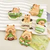 Tarjeta de dibujos animados kappi bala accesorios de resina DIY hecho a mano pegatina de refrigerador pasador hebilla de zapato cabezal de carga parche decorativo