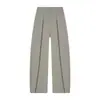 Pantalones de estilo americano de cintura alta hasta el suelo para mujer, nuevos de primavera y otoño 2026, pantalones casuales a rayas plisados tipo globo de pierna ancha