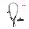 Lanyard de teléfono moderno y colorido, accesorio anti-pérdida, correa corta unisex con clip trasero, adecuado para senderismo y uso al aire libre como accesorio cruzado