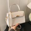 Bolso Kelly Portátil para Mujer 2025 Nueva Moda Patrón Cocodrilo Bolso Cuadrado Pequeño Portátil Elegante Combinable Bolso de Hombro Cruzado