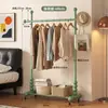 Perchero color crema, perchero de pie para dormitorio, balcón interior, tendedero para uso doméstico, perchero para dormitorio