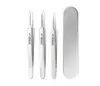 Pinza para acné de acero inoxidable aguja para acné puntos negros acné juego de 8 piezas herramientas de belleza juego de agujas para acné