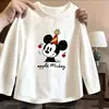 Camiseta de manga comprida para meninas, nova coleção primavera/outono 2026, moda infantil moderna e estilosa, top básico versátil, top soltinho para meninas