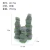 Acuario paisajismo decoración de rocalla artificial con plantas acuáticas, piedra de dragón verde simulada gris, adornos de cueva escondite, juego completo