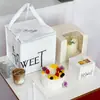 Bolsas de Tote para Sobremesas, Sacolas de Embalagem para Confeitaria, Sacolas para Levar Bolos e Doces, Sacolas de Papel Kraft, Sacolas de Papel Tyvek, Atacado Comercial