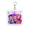 Venta al por mayor de mercancía de anime, Mochilas de cazador de demonios para estudiantes, Regalos para grupos de chicas, Colgantes transfronterizos, Llaveros de acrílico, Estilo 2D