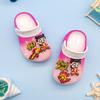 Zapatos de moda flash geniales con suela gruesa antideslizantes luminosos con agujeros, pantuflas de dibujos animados baotou