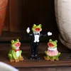 Estilo Nórdico Transfronterizo Estilo Campestre Americano Coro de Ranas Decoraciones de Animales para Jardín al Aire Libre Adornos de Estatua Festiva