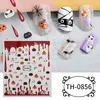 Zhengxiang Halloween Pegatinas para Uñas Artísticas al por Mayor OEM Personalizadas Pegatinas Luminosas para Uñas Europa y América Transfronterizo INS Pegatinas de Cicatrices