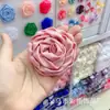 Estilo Coreano Telas de Seda y Satén Flor de Tela Flor de Rollo Rosa Accesorios Florales Accesorios para el Cabello DIY Diademas para Niños Accesorios Florales Pequeños Hechos a Mano Accesorios para Ropa