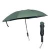 Guarda-chuva Automático de Madeira com 70% de Desconto Transfronteiriço, Guarda-chuva Dobrável para Homens, Guarda-chuva Grande para Sol, Proteção Solar, Uso Duplo para Sol e Chuva, Revestimento Preto de Luxo Leve