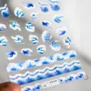 Pegatinas para Uñas con Textura Ondulada Estilo Minimalista Fresco Serie Gráfica de Letras de Línea Simple Pegatinas para Uñas Ts-686