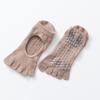 Nuevos Calcetines de Yoga sin Dedos y sin Talón para Primavera y Verano Venta Caliente Transfronteriza Calcetines Antideslizantes para Entrenamiento y Pilates Transpirables Protección del Talón Todo el Año