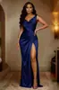 Estoque Transfronteiriço Verão 2026 Europeu e Americano Vestido de Festa Elegante Sem Mangas com Fenda Cintura Alta Slim Fit