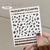 Celebridade da Internet Adesivos para Unhas Estampa de Leopardo Decorações de Unhas 2025 Novo Fosco com Verso Adesivo Outono e Inverno Decalques Maillard