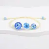 Pulsera de Flores Secas con Encaje de Gipsófila Más Vendida Transfronteriza, Tejida a Mano, Souvenir Turístico Popular, Estilo Flor Eterna