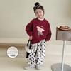 Sudadera con Forro Polar para Niñas, Capa Base de Invierno Nuevo Modelo 2026, Top Cálido Integrado de Polar para Otoño e Invierno Infantil, Ropa de Invierno Elegante