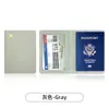 Mercadorias à vista transfronteiriças couro PU grosso pode personalizar LOGO porta-passaporte bolsa de passaporte hot stamping livro de passaporte de avião capa protetora
