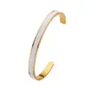 Elegante Pulsera de Aro Dorada y Turquesa para Mujer Elegante Brazalete de Aleación con Diseño Minimalista Ajuste Cómodo Accesorio Perfecto para Cualquier Ocasión Joyería Sencilla Pero Sofisticada Regalo