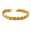 Pulsera Coreana de Doble Corazón de Venta Caliente Transfronteriza, Un Corazón y Una Mente, Oro Arena No Se Desvanece por Mucho Tiempo, Venta al por Mayor Caliente en Transmisiones en Vivo de Amazon