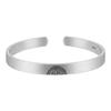 Pulsera de plata de ley 9999 doble felicidad para pareja pulsera Xi esmerilada venta al por mayor directa de fábrica regalo popular regalo moda