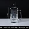 Taza de Cerveza de Vidrio, Taza con Asa, Taza para Cerveza de Barril, Taza de Leche, Taza Resistente al Calor para Té de Leche, Taza de Té, Taza de Calavera, Vidrio Resistente al Calor