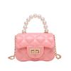 Bolso de gelatina 2023, nuevo bolso de mujer, bolso de cadena de moda al por mayor de comercio exterior, bolso de mano de perlas, bolso pequeño