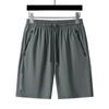 Explosões verão shorts de seda gelada real masculino 80% nylon 20% elastano calça solta respirável esportes ao ar livre