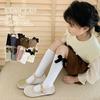Estilo K de Lolita Rayas Verticales para Niñas Calcetas Lolita Infantiles Temporada Primavera y Otoño Calcetas Altas para Niñas Clase a Calcetines Rectos