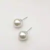 Pendientes de Perla Grandes Estilo Celebridad de Internet Pendientes Elegantes de Lujo Ligero Moda Versátiles Pendientes Estilo Frío Retro Exagerados