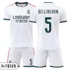 Conjunto de Uniforme de Fútbol Camiseta del Real Madrid Cristiano Ronaldo No. 7 Mbappe Uniforme Deportivo de Competición de Entrenamiento para Casa y Fuera para Hombres, Mujeres y Niños