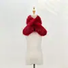 Bufanda de Piel Sintética de Zorro para Mujer, Invierno Engrosada Doble Cara de Piel, Versátil Simple Elegante, Protector de Cuello Cuello Calentador de Piel Sintética