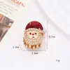 Pinza para el Cabello Pequeña de Papá Noel Estilo Navideño Transfronterizo para la Parte Trasera de la Cabeza, Pasador de Aleación, Pinza de Tiburón para Peinados Semirecogidos