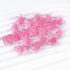 Cor Doce Trevo de Quatro Folhas Transparente Cor Interna Contas Meio Contas DIY Corda de Cabelo Infantil Corrente de Celular com Contas Pingente de Carro Acrílico