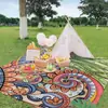 Tapete de praia transfronteiriço de secagem rápida repelente de água tapete à prova de umidade tapete de piquenique ao ar livre cobertor de acampamento
