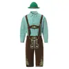 Oktoberfest Alemã 2025 Novo Traje de Cerveja Masculino Duas Cores Traje Étnico Tradicional Traje de Cerveja Oktoberfest
