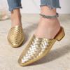 Pantuflas Baotou de Verano para Mujer Fondo Plano Europeas y Americanas Transfronterizas Talla Grande Zapatos Sandalias Nuevas Pantuflas Antideslizantes Pantuflas Planas