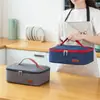 Bolsa Térmica Quadrada Espessa Pano Oxford Impermeável Folha de Alumínio para Trabalhadores de Escritório com Marmita Bolsa de Almoço Portátil Bolsa de Arroz