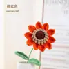 Venta al por mayor Transfronteriza Hilo Tejido a Mano Girasoles Flores Artificiales Regalos del Día de San Valentín Decoración del Hogar