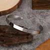 Pulsera Transfronteriza de Acero de Titanio, Pulsera de Acero Inoxidable Moderna y Sencilla, Pulsera Abierta en Forma de C que No se Desvanece, Joyería de Mano Versátil al por Mayor