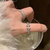 Anillo con Letra H ~ Anillo de Dedo Índice de Lujo de Gama Alta con Diamantes Completos 2026 Nuevo Estilo Dulce Apilable de Moda para Mujeres Modernas