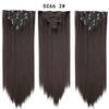 Extensión de cabello sin costuras de color degradado en stock, peluca de siete piezas, pieza de cabello directa, peluca larga y recta de color sólido de fibra química europea y americana