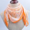 Pañuelo de Seda Pequeño de Gasa 65cm Pañuelo Cuadrado Pequeño de Temperamento Retro para Mujer Pañuelo Decorativo Combinable Pañuelo Cuadrado de Primavera y Verano