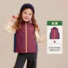 Tong Bei Ropa Infantil 2026 Otoño Nuevas Llegadas Unisex Niños Cuello Alto Bloque de Color Retro Chaleco Casual Retro
