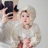Chapéu de bebê primavera e outono chapéu de proteção de orelha fina chapéu pequeno mês idade chapéu fetal chapéu de bebê super fofo princesa chapéu de sol recém-nascido