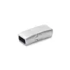 Ventas Directas de Fábrica de Broches Magnéticos de Acero Inoxidable 316, Broches Laterales para Pulseras de Cordón de Cuero de Alta Gama, Broches de Acero de Titanio para Joyería de Cuerda Trenzada
