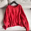 2026 Verano Nuevo Estilo Lino Delgado Suéter Manga Larga Estilo Protección Solar Camisa Pequeña Top Mujer Wholesale N5CT918