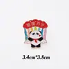 Broche de Panda Día Nacional Estilo Chino Lindo Dibujo Animado Insignia de Metal Accesorios para Bolsos de Hombre y Mujer Regalo Día Nacional